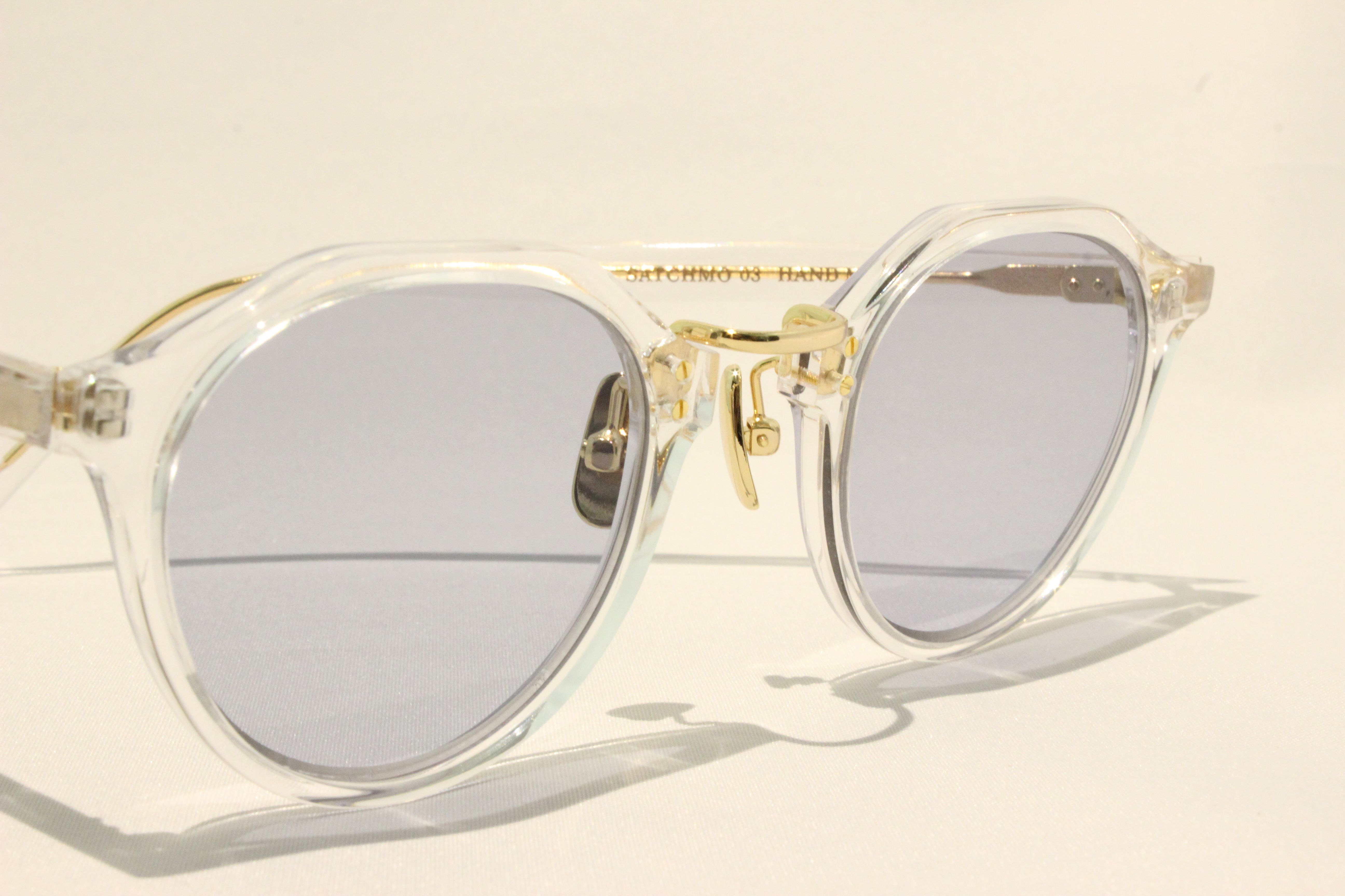 A.D.S.R.（エーディーエスアール） SATCHMO [ サッチモ ] 03 （ Clear & Gold Metal / Light. Blue  ）