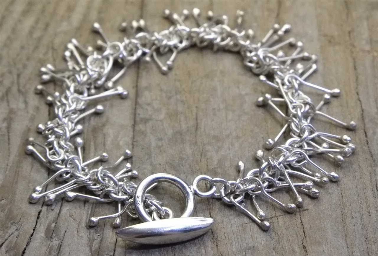 送料無料 Vintage Mexican Silver 925 Toggle Bracelet B013 ヴィンテージ シルバー アクセサリー ブレスレット