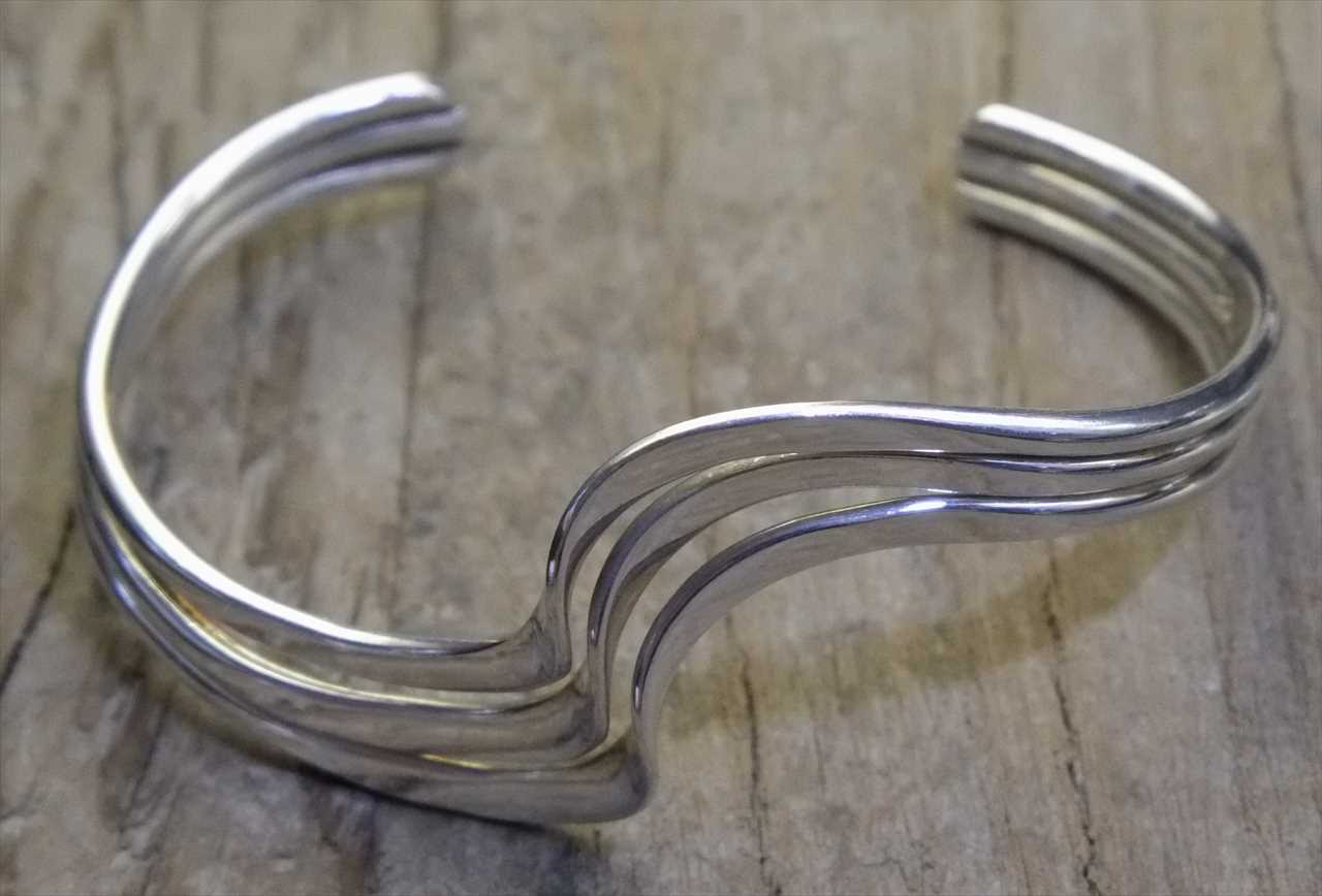 送料無料 Dead Stock Mexican Silver 925 Bangle Bracelet B024 ヴィンテージ シルバー アクセサリー ブレスレット