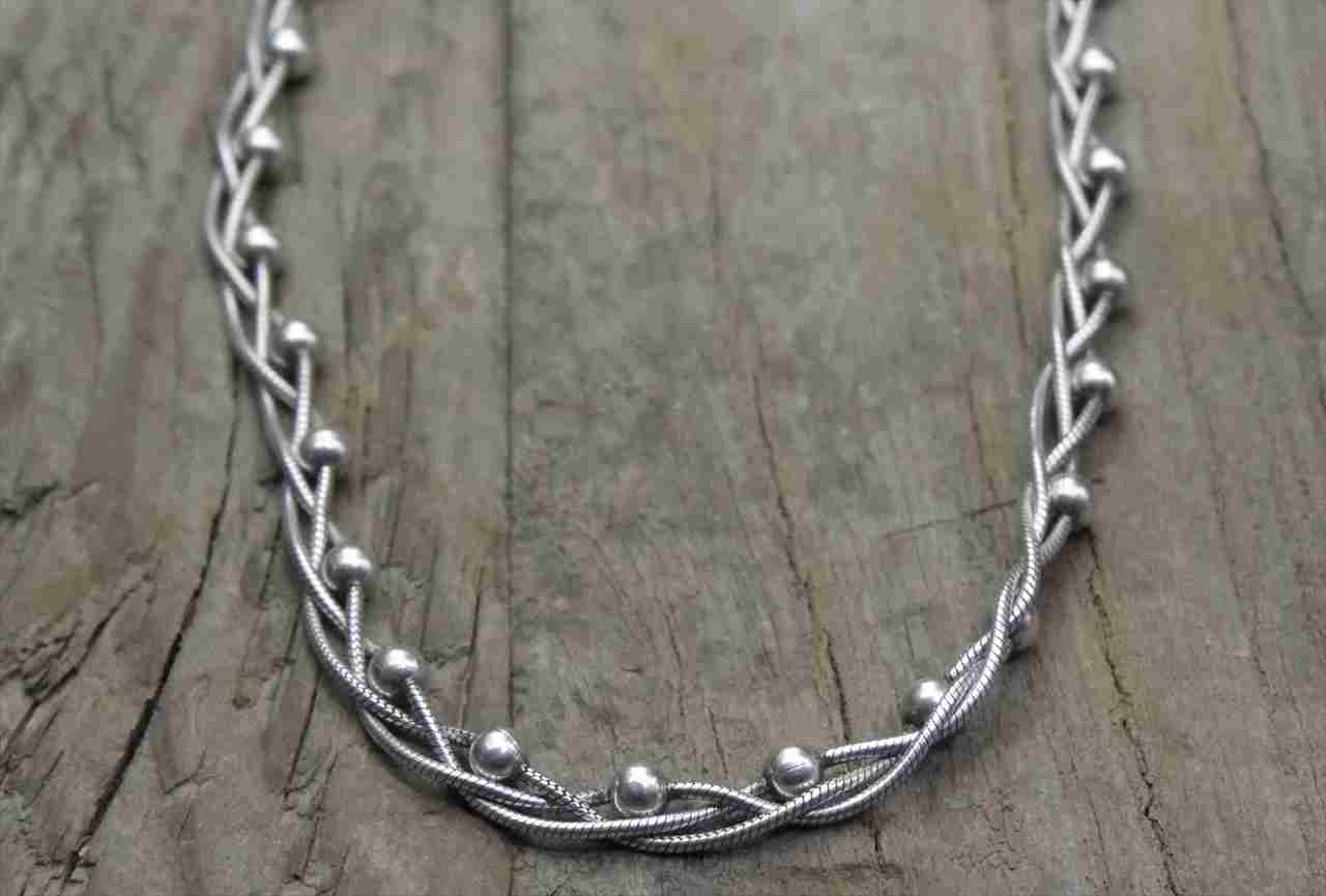 送料無料】Vintage Italy Silver 925 Necklace （N014) ヴィンテージ