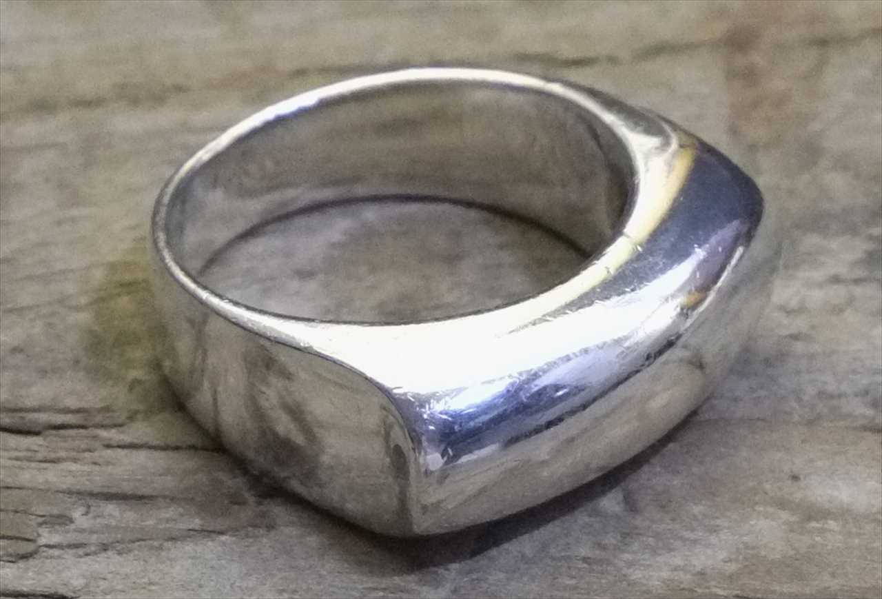ヴィンテージ スターリング シルバー リング Size16 モダン （R014) Vintage Silver 925 Ring