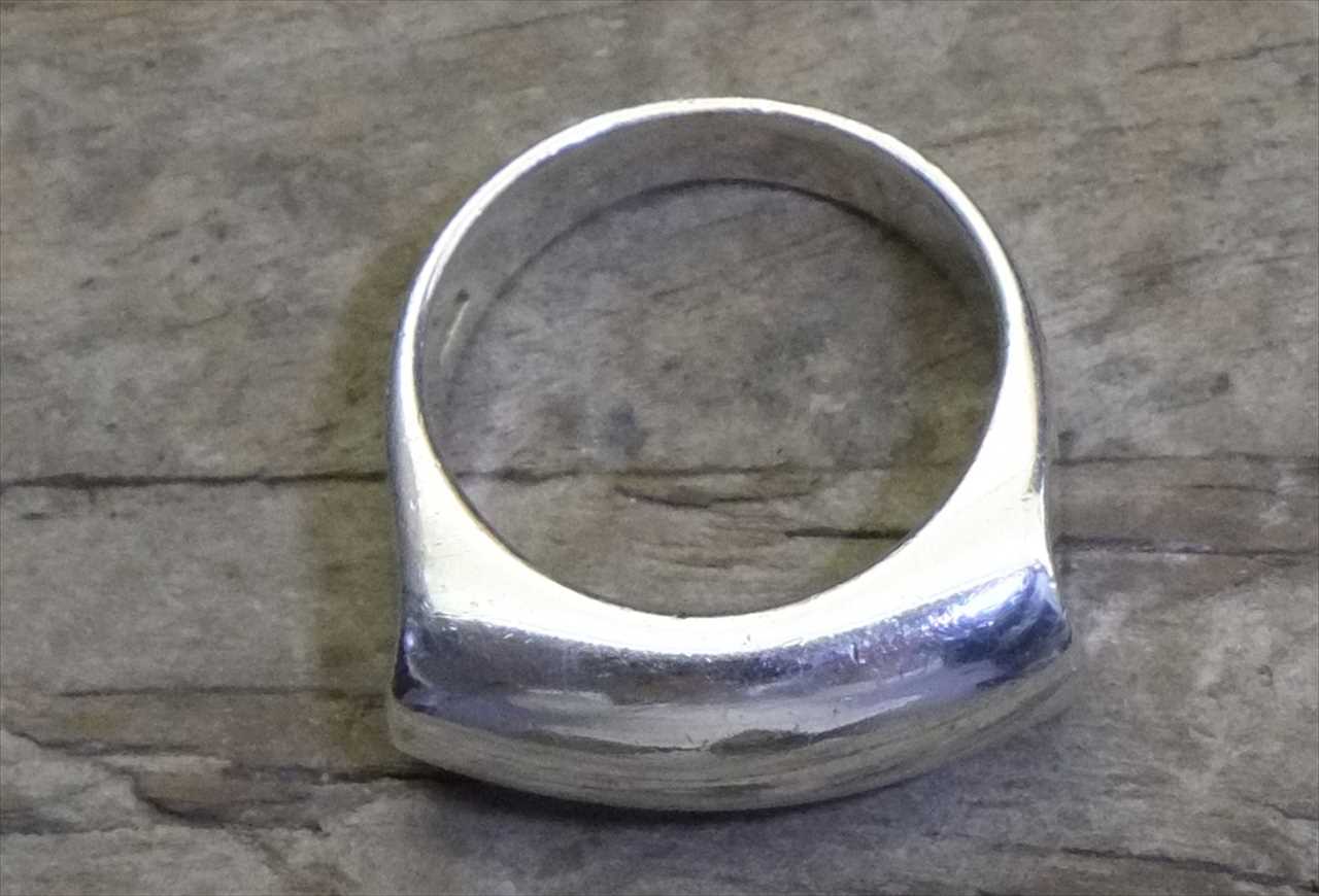 ヴィンテージ スターリング シルバー リング Size16 モダン （R014) Vintage Silver 925 Ring